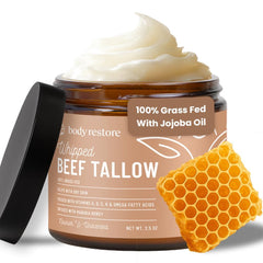 Body Restore Bálsamo tallow batido: textura ligera y absorción rápida para piel suave.