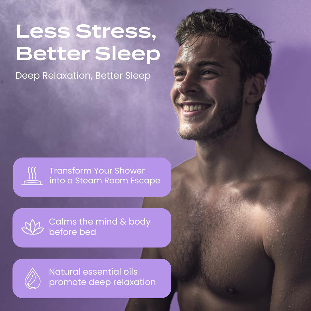 Body Restore lavender bath bomb pack lifestyle scene