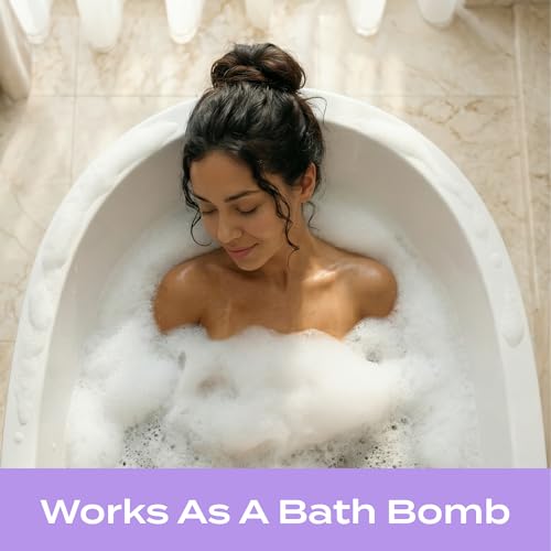 Body Restore lavender bath bomb pack on matte surface