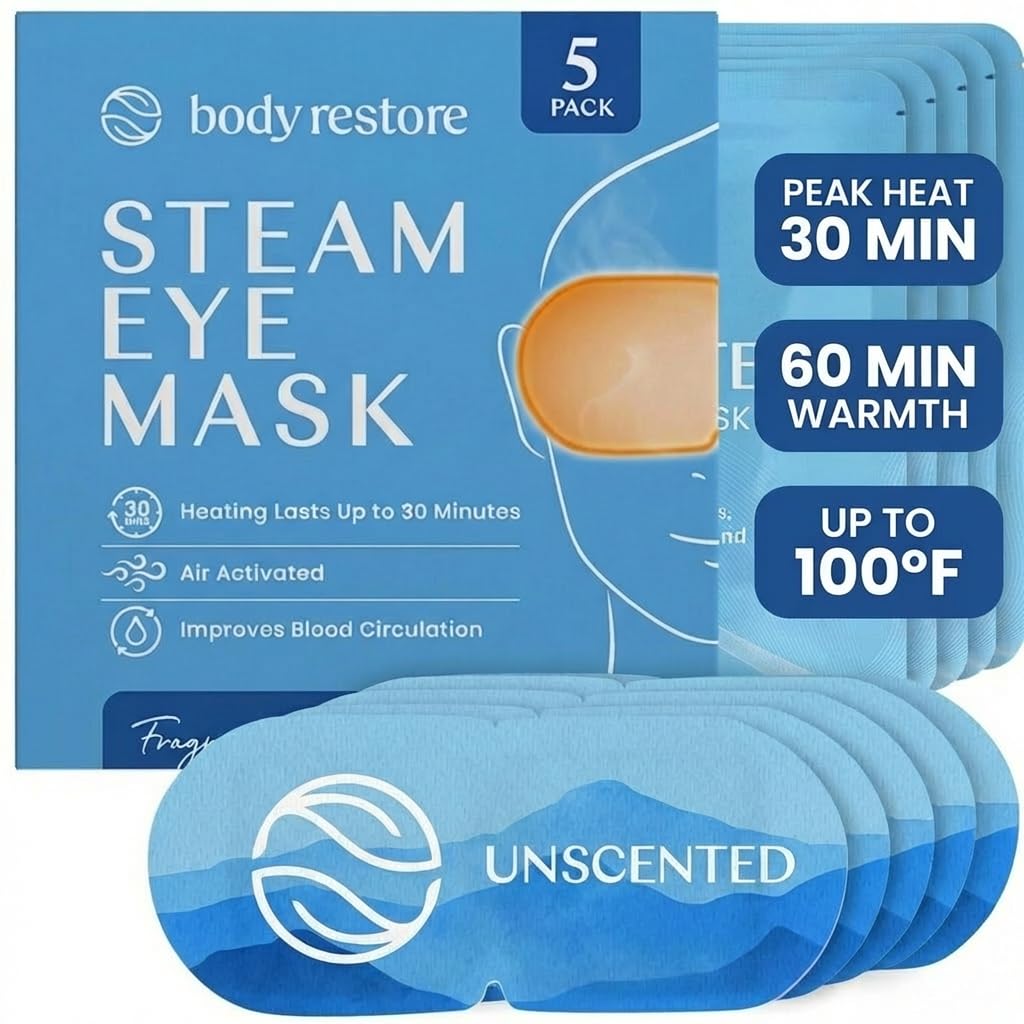 Body Restore compresas oculares calientes 5 pack para relajación visual