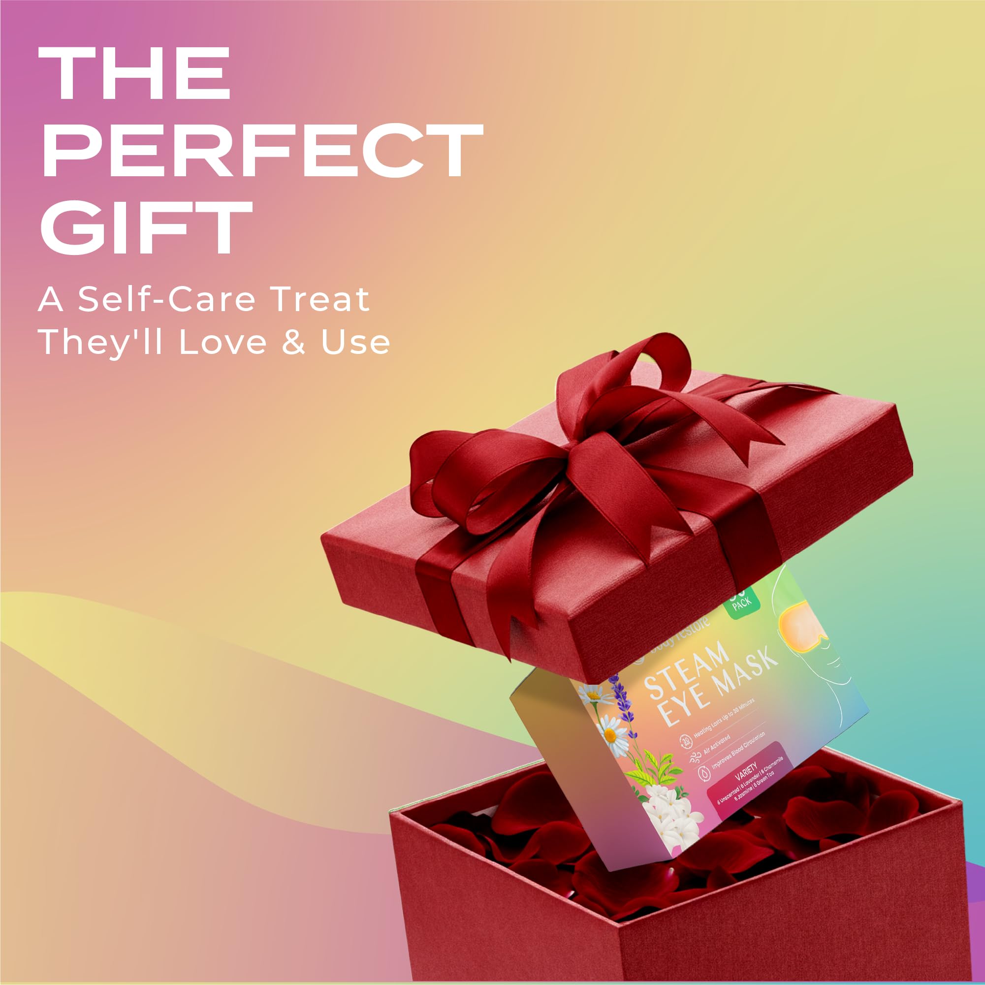 Body Restore gift-set steam eye masks for thoughtful self-care gifts.