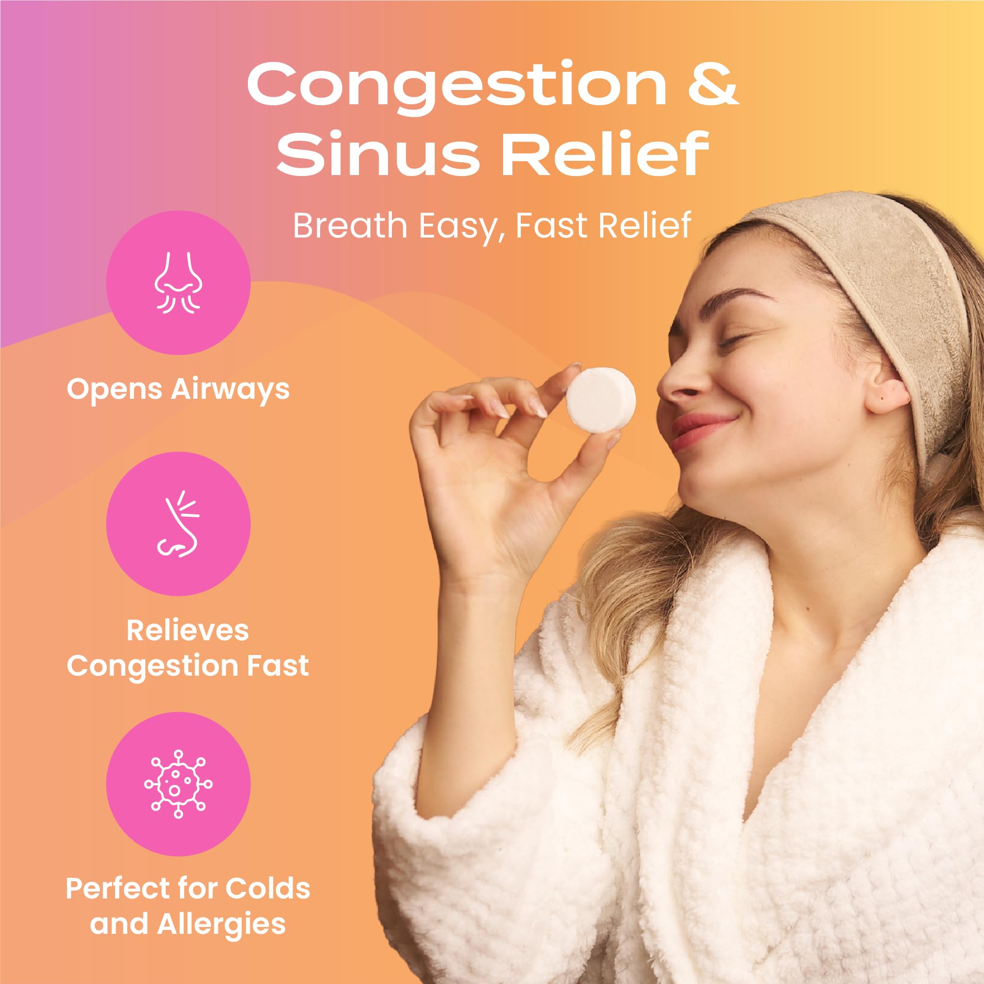 Conjunto 6 bombas Body Restore para ducha cítrica estimulan serenidad diaria.