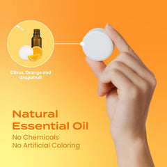 Body Restore citrus shower steamer 15-pack dissolving for a refreshing shower.