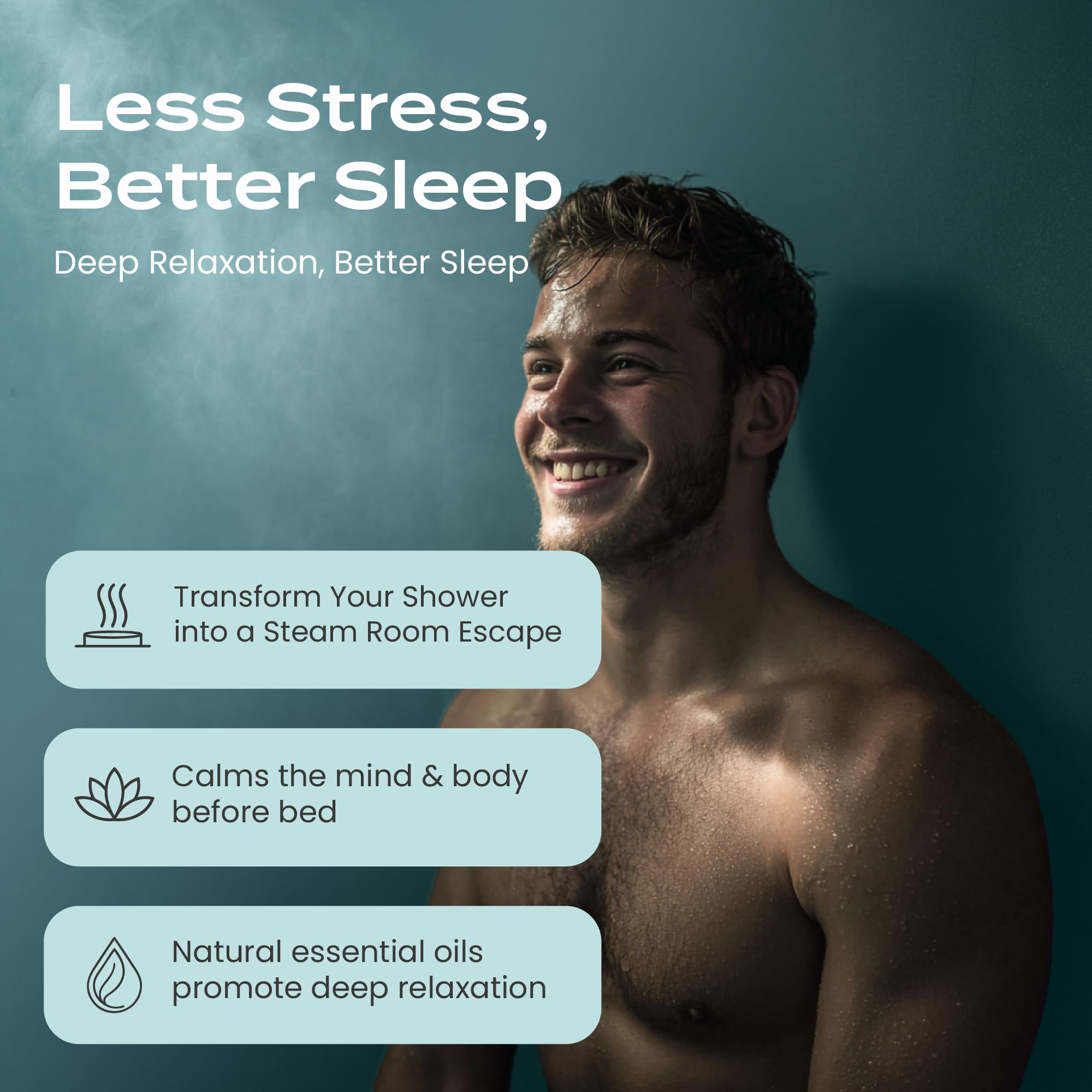 Body Restore steamers deliver a refreshing menthol aroma after workouts