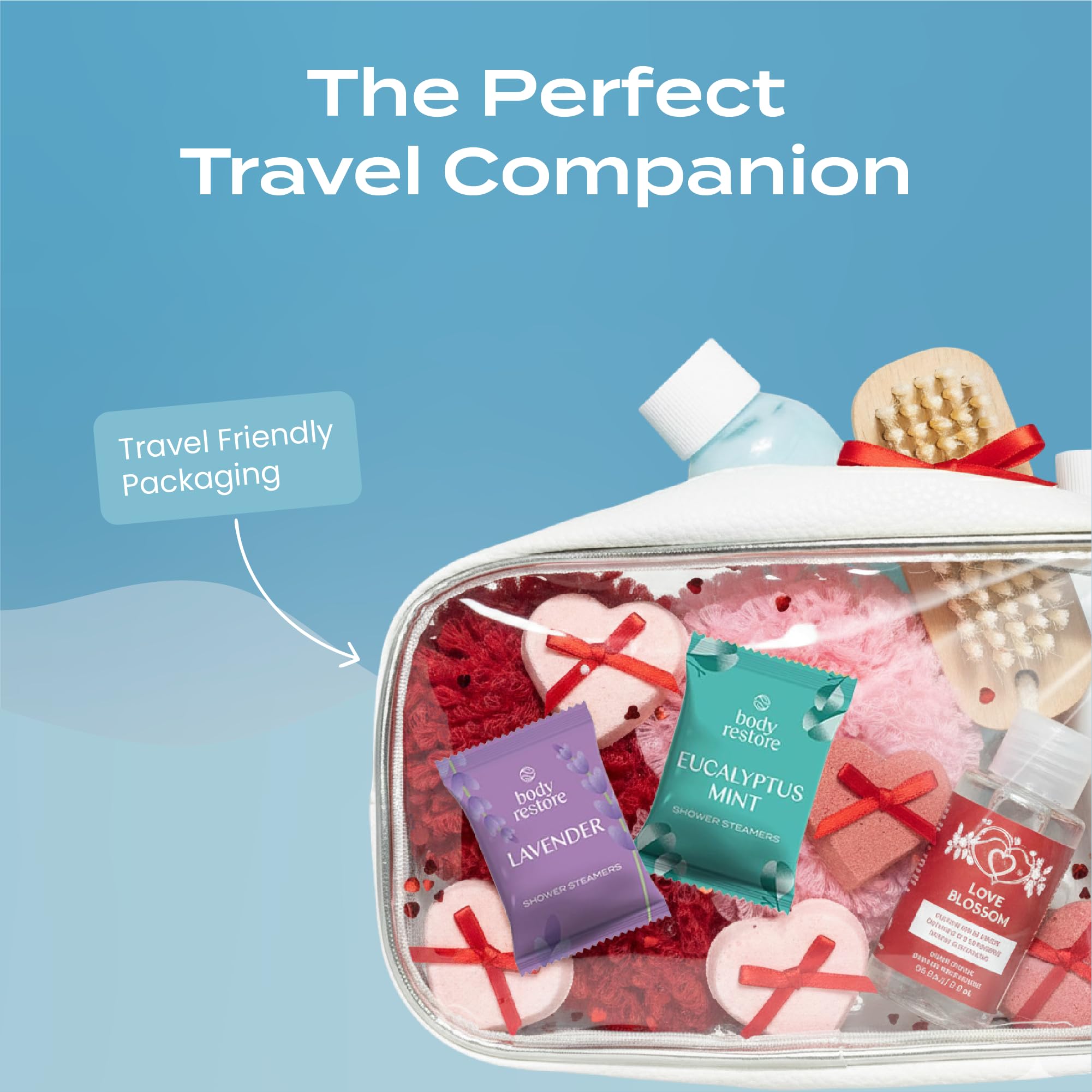 Body Restore valentines gift set invites pampering routines for partners.