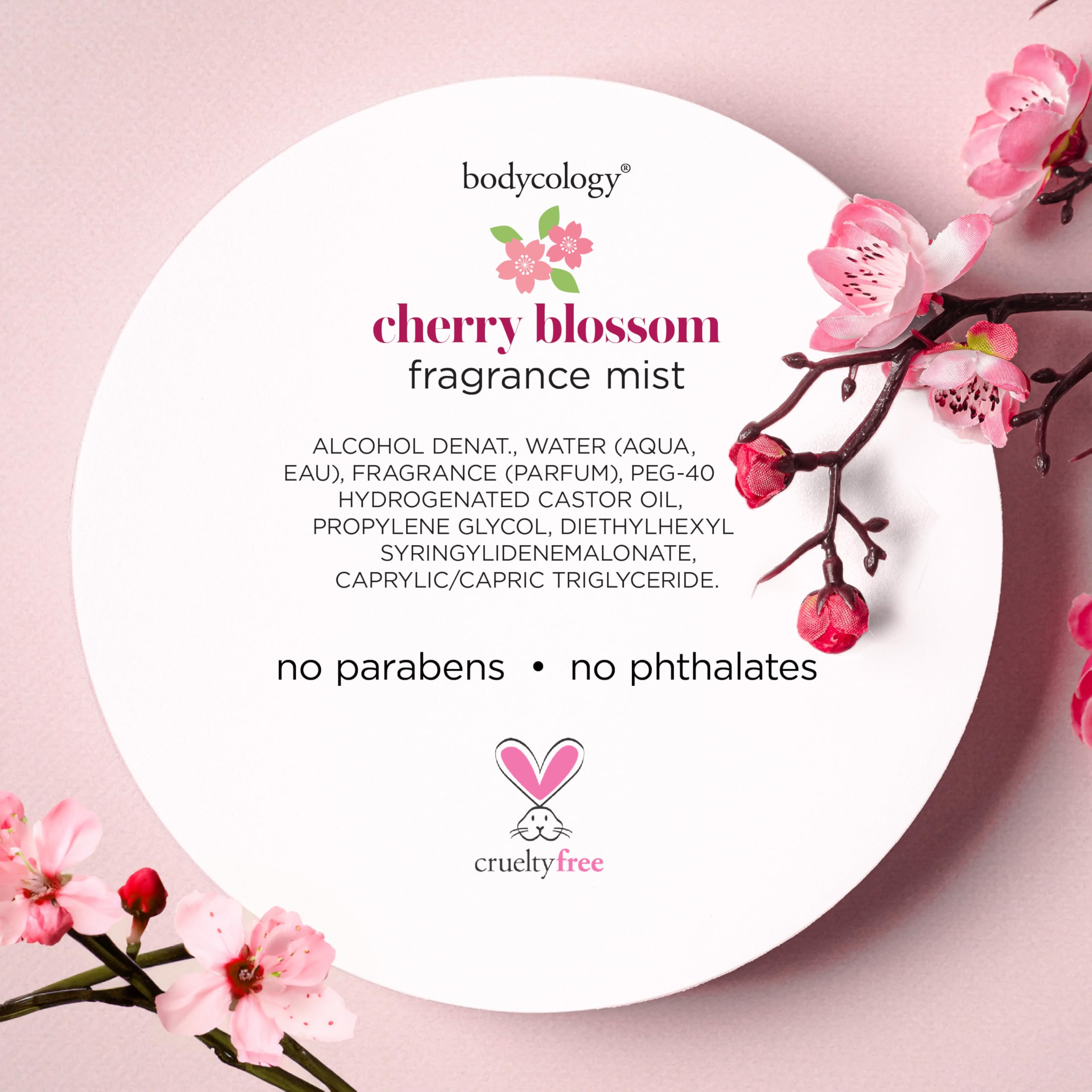 Bodycology Cherry Blossom fragrance mist two-pack option for sharing