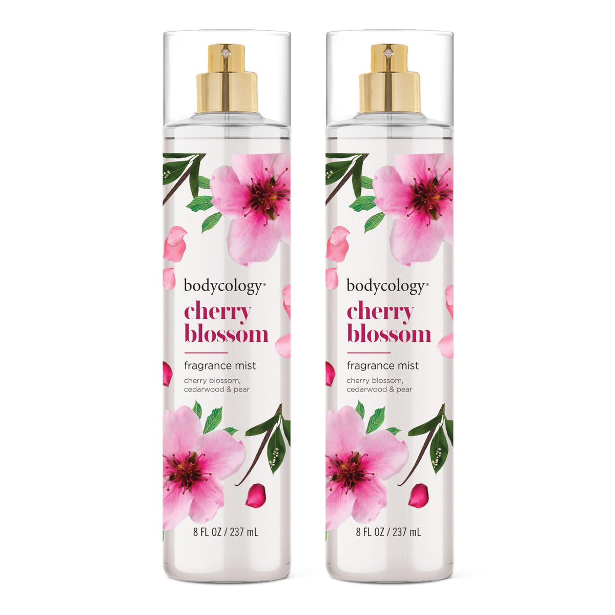 Bodycology Cherry Blossom fragrance mist bottle for all-day floral wear