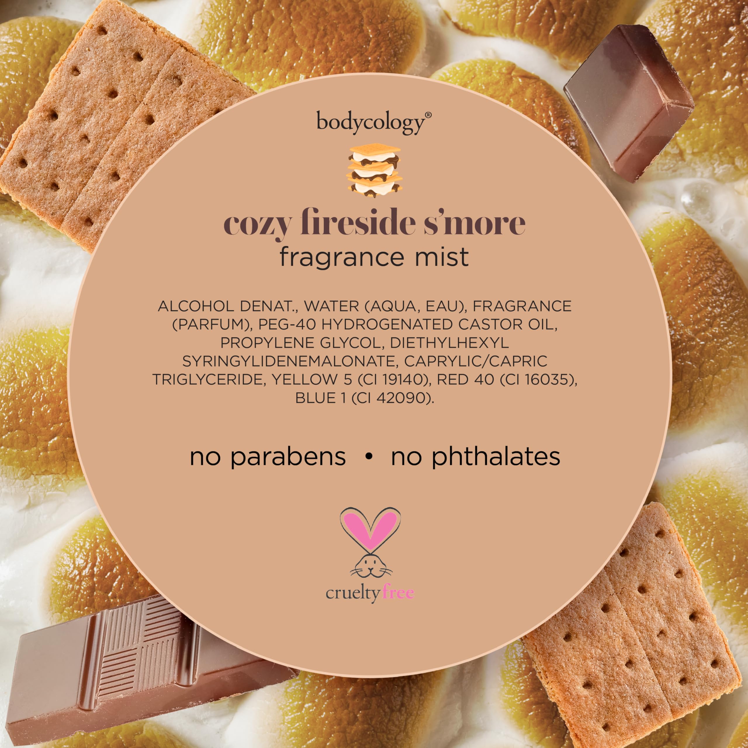 Bodycology Cozy Fireside S'more soft skin feel after application.