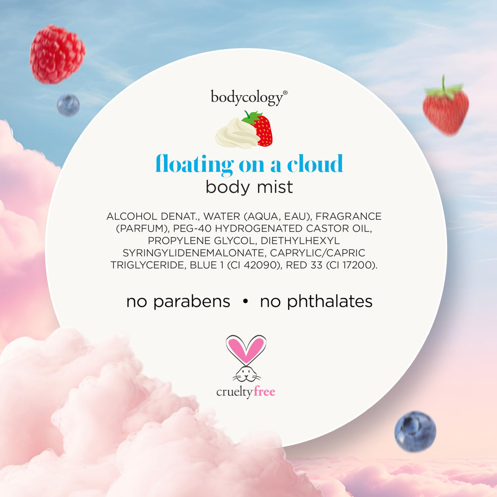 Bodycology Floating on a Cloud soft mist on neck for subtle aroma