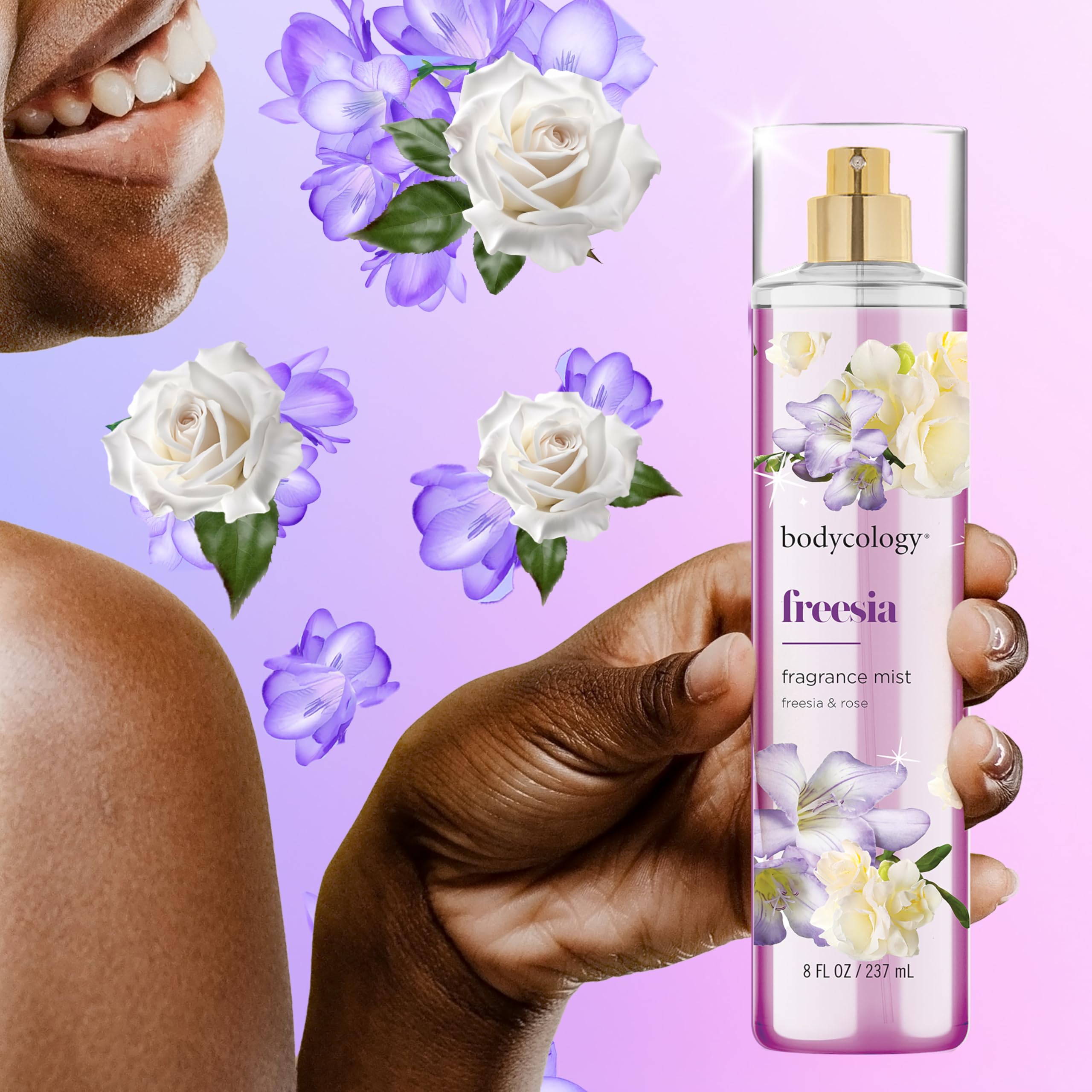 Spritz on wrists and neck to create a balanced daily fragrance with Bodycology mist.