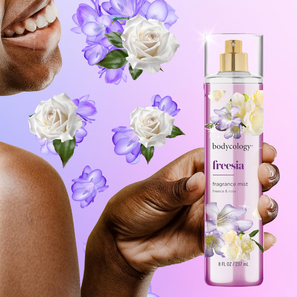 Spritz on wrists and neck to create a balanced daily fragrance with Bodycology mist.