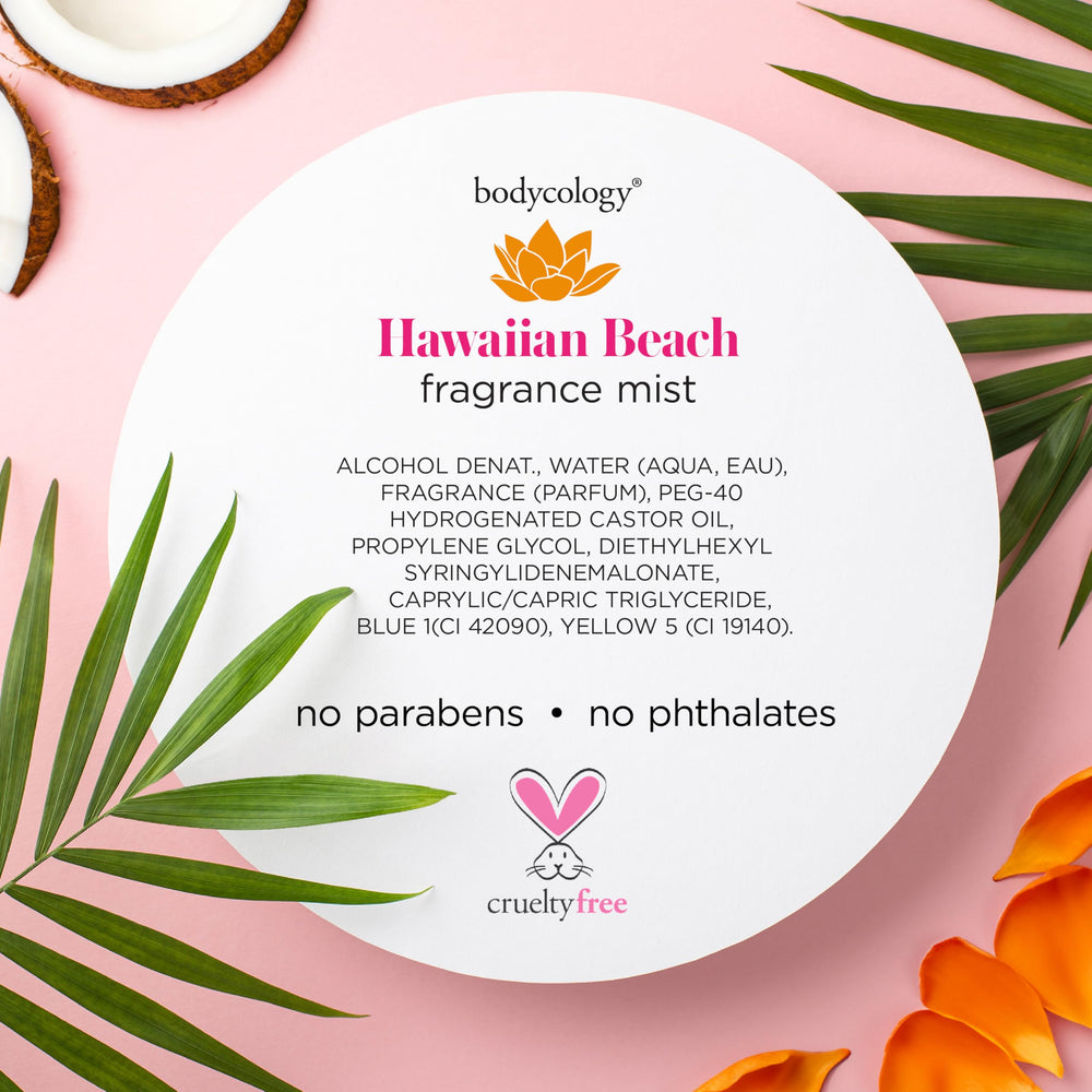 Bodycology Hawaiian Beach pairing cream and mist for a full ritual