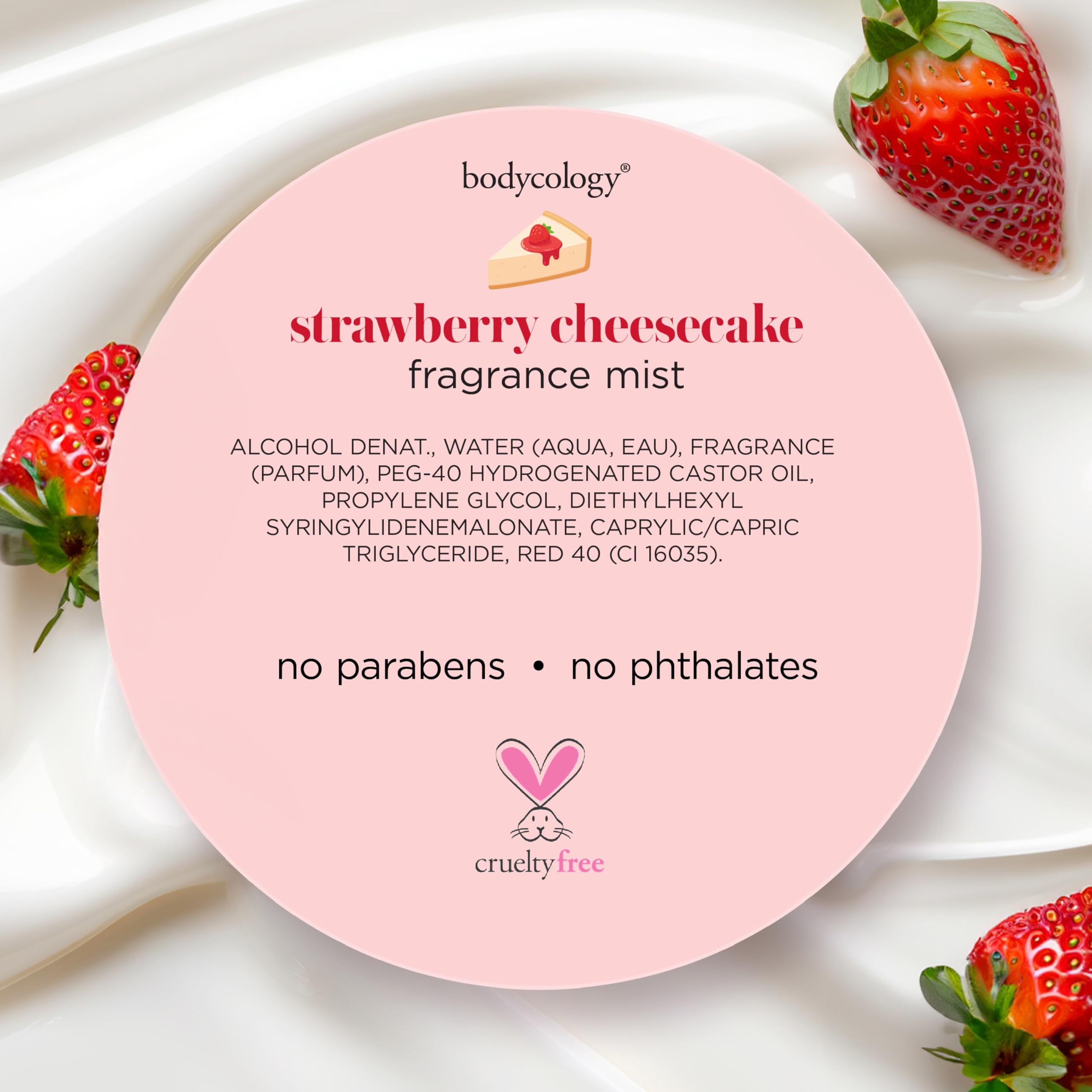Cruelty-free and paraben-free Bodycology formula
