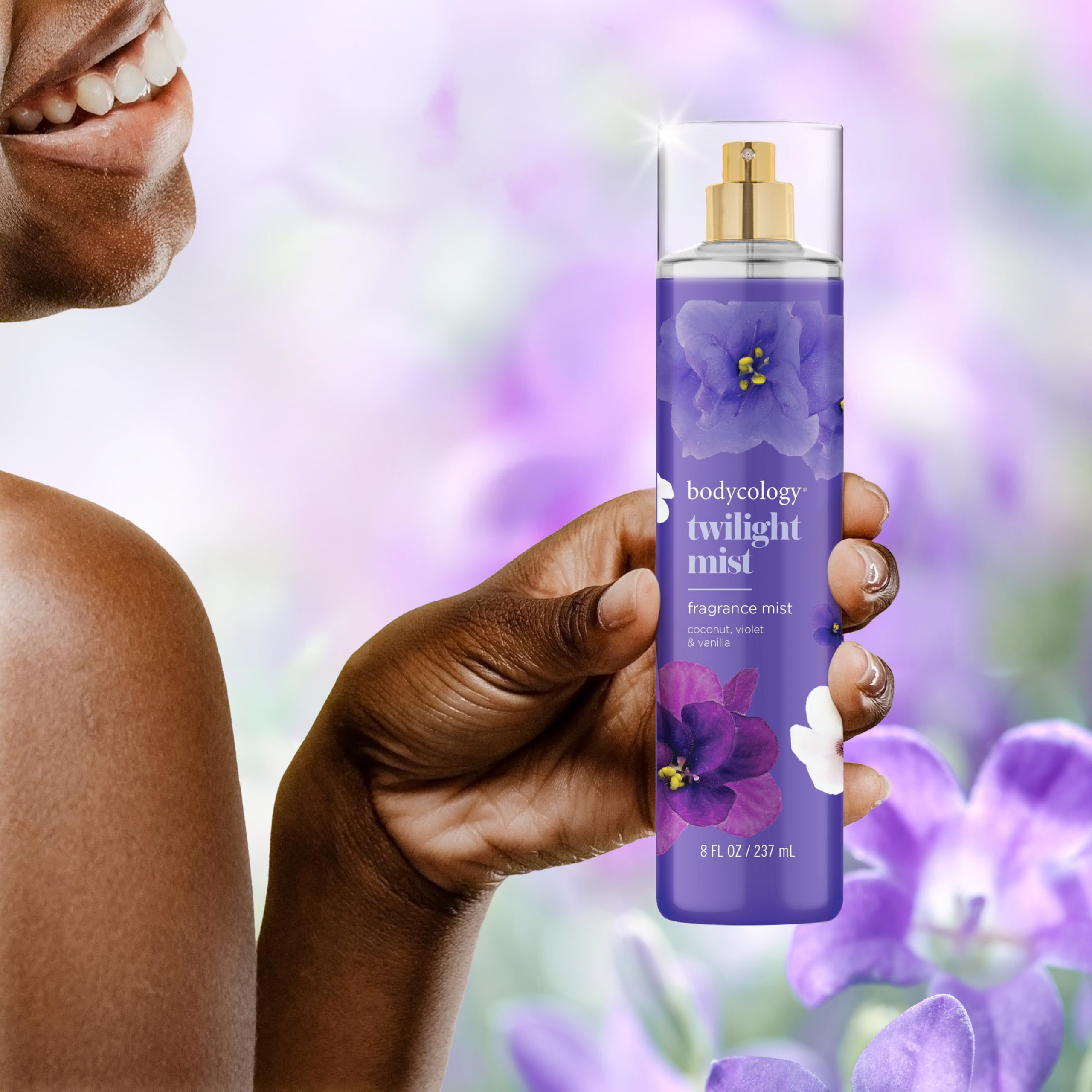 Bodycology Twilight Mist body cream pairing image suggests complementary use