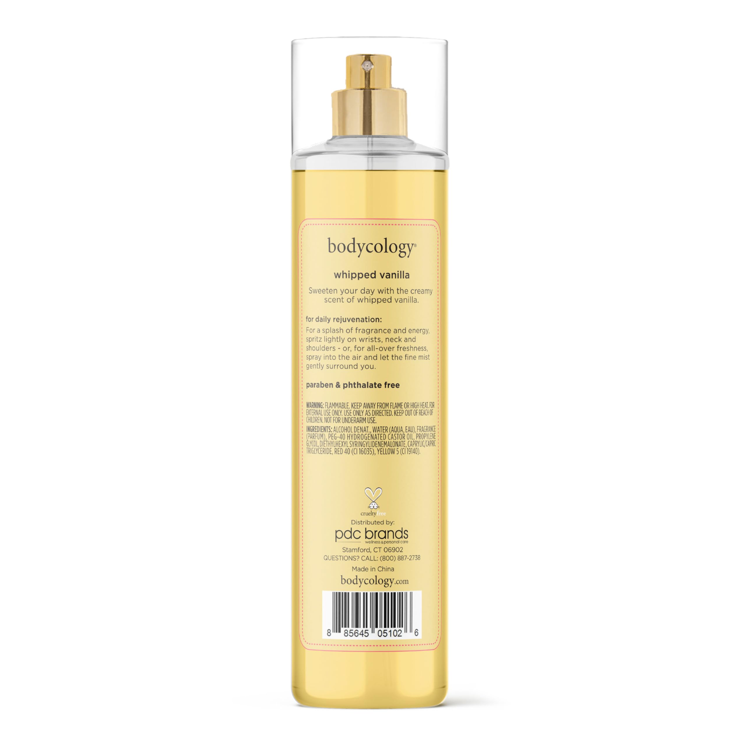 Bodycology Vanilla decadence close-up highlights sweet aroma for daily use.