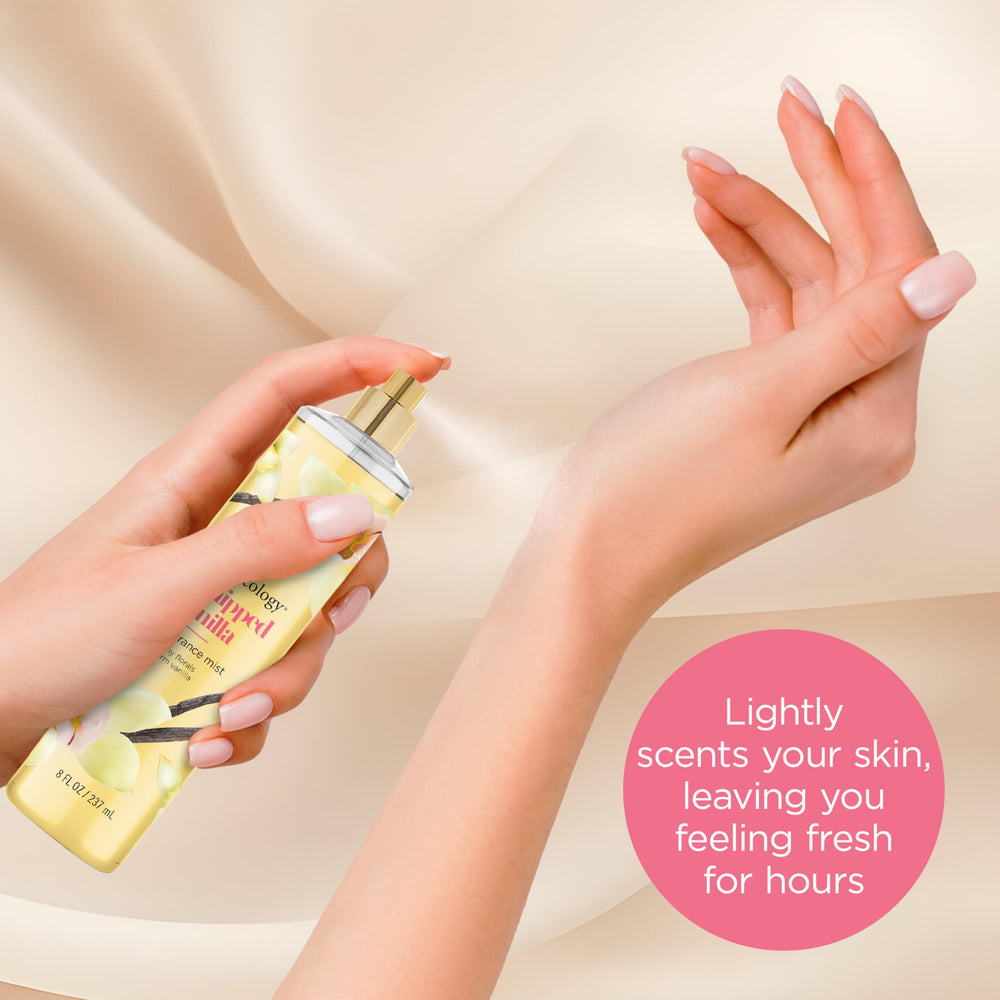Bodycology Whipped Vanilla bottle reveals vanilla blossom, pear and jasmine notes.