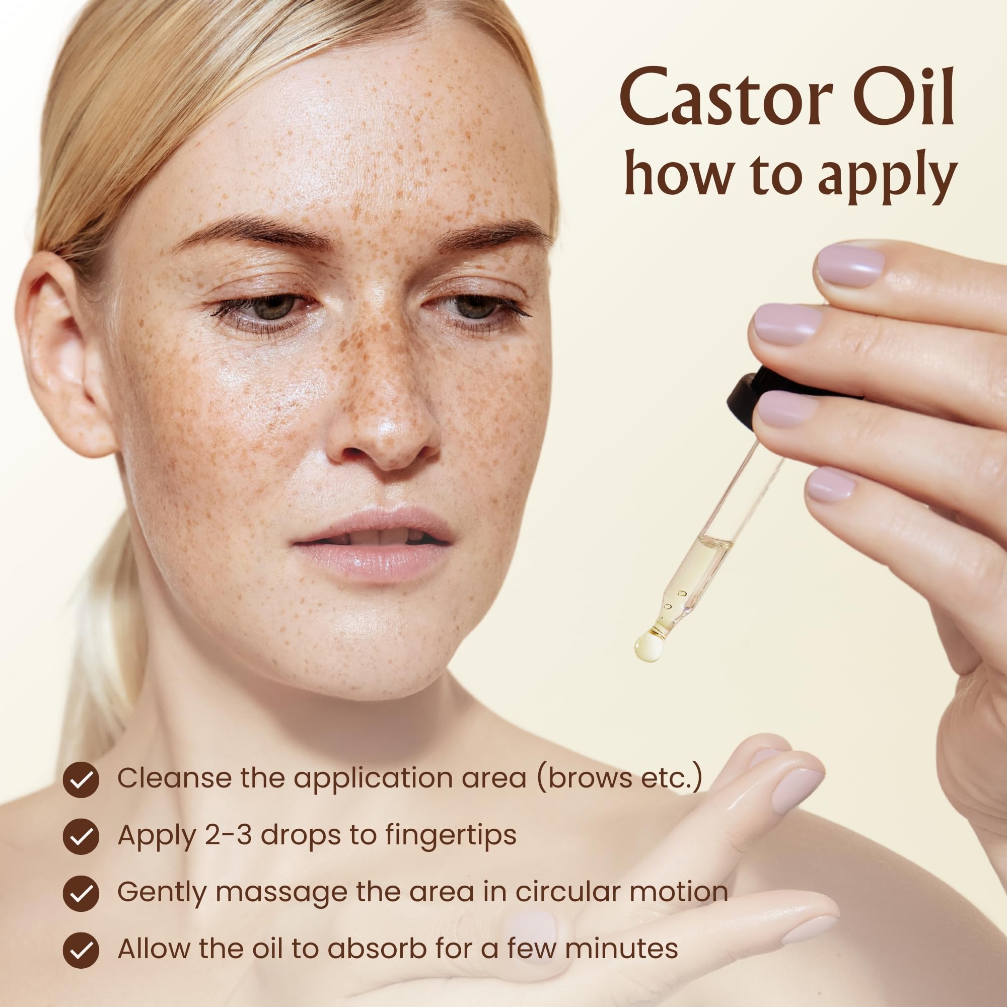 BodyJ4You oil as makeup remover for gentle cleansing.