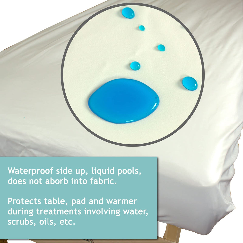 Body Linen breathable texture provides quiet, comfortable client experience