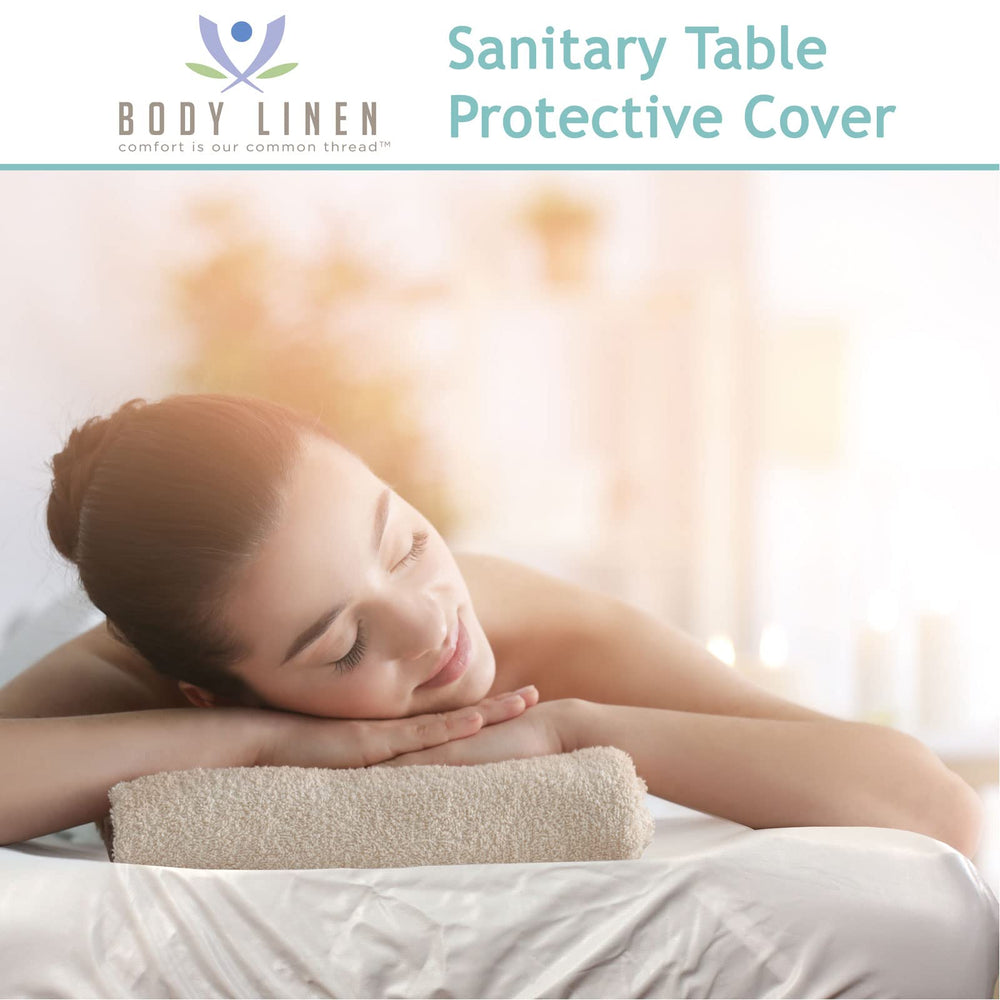 Body Linen massage table cover wipe-clean surface ideal for quick sanitation