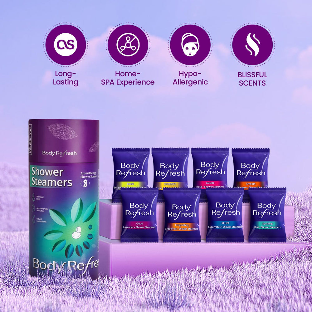 BodyRefresh bomba de ducha eucalipto, aroma fresco para empezar el día