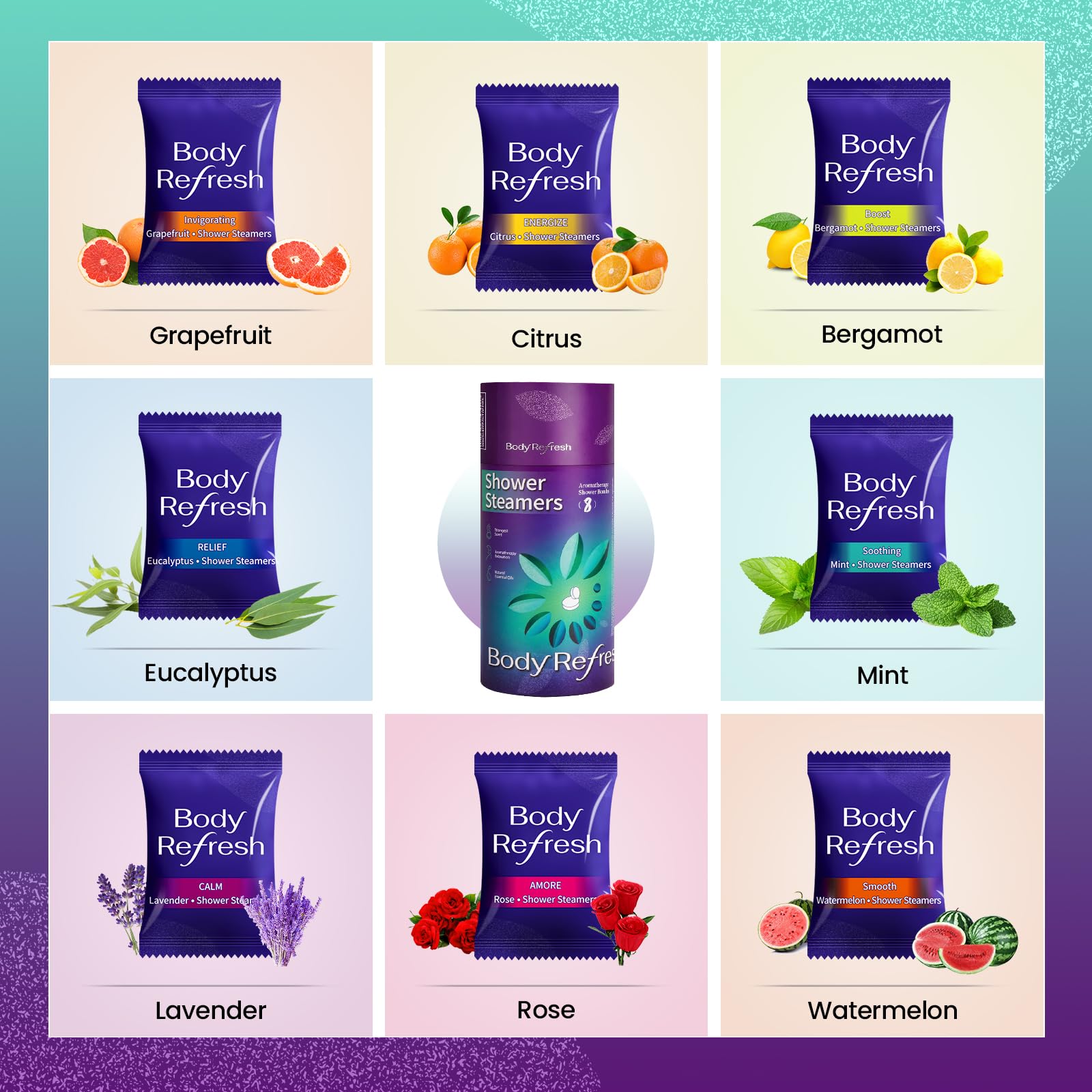 BodyRefresh bomba de ducha lavanda, ritual relajante antes de dormir