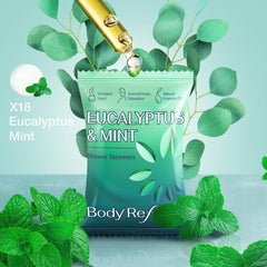 BodyRefresh ingredientes naturales eucalipto menta ofrecen aroma revitalizante durante la ducha.