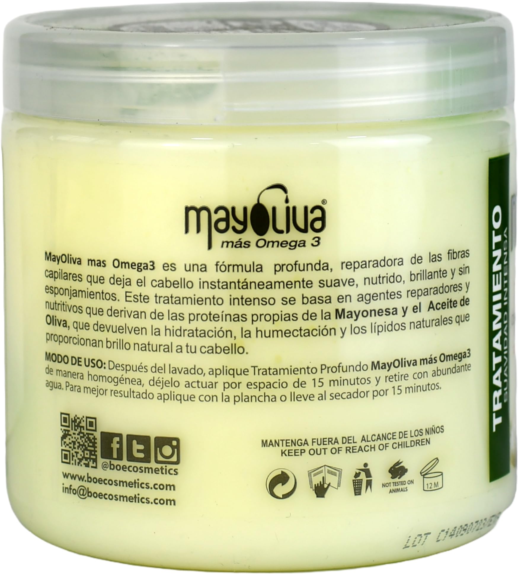 Aplicación con calor para mayor penetración de Omega 3 en el cabello