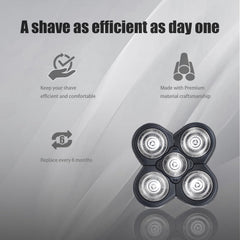 BOEEA 360-degree rotary design ensures effortless gliding over skin.