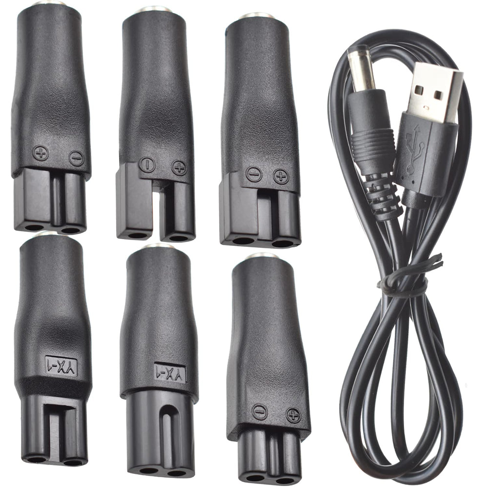 BOEEA 7-piece charging head set supports multiple clipper interfaces for versatile grooming.