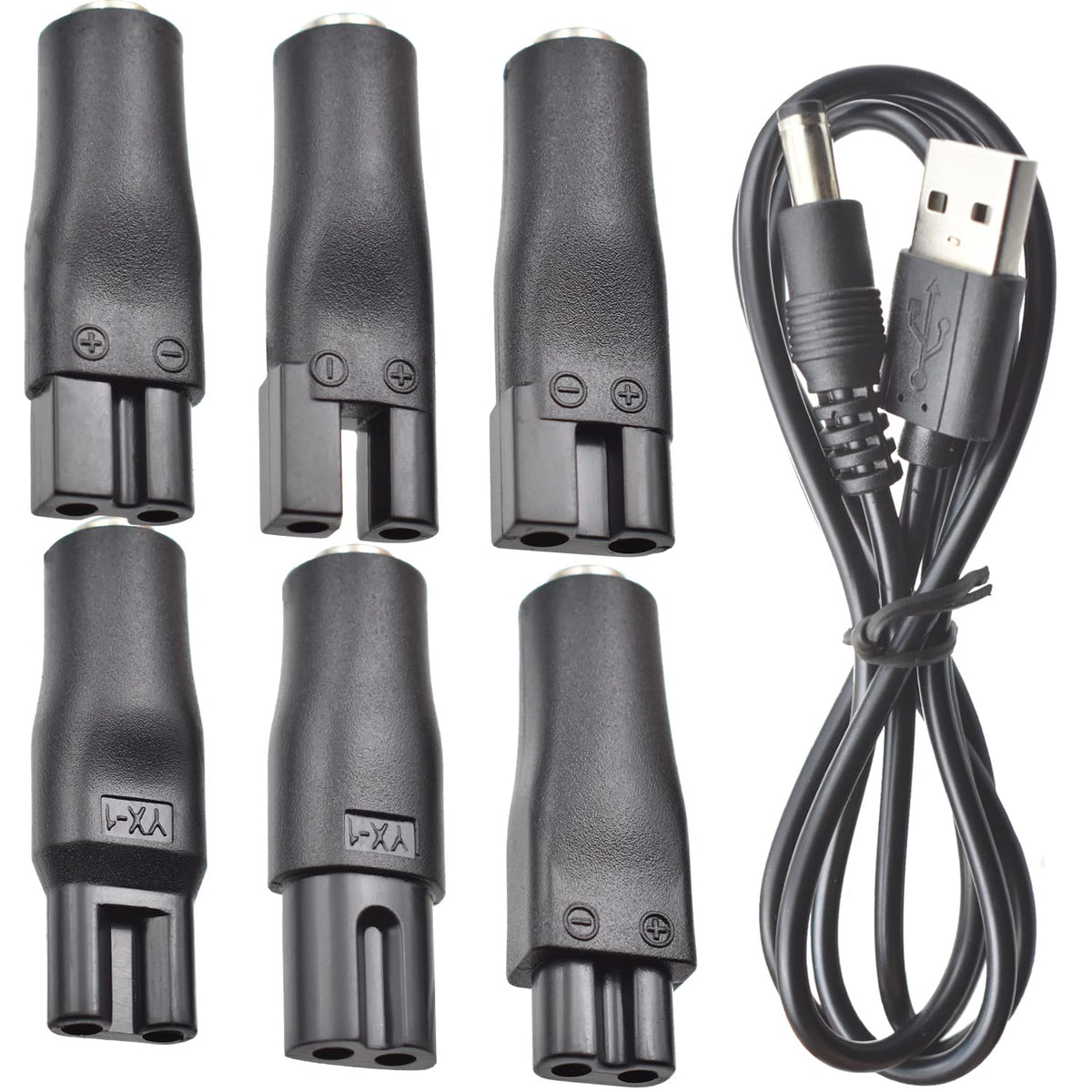 BOEEA 7-piece charging head set supports multiple clipper interfaces for versatile grooming.