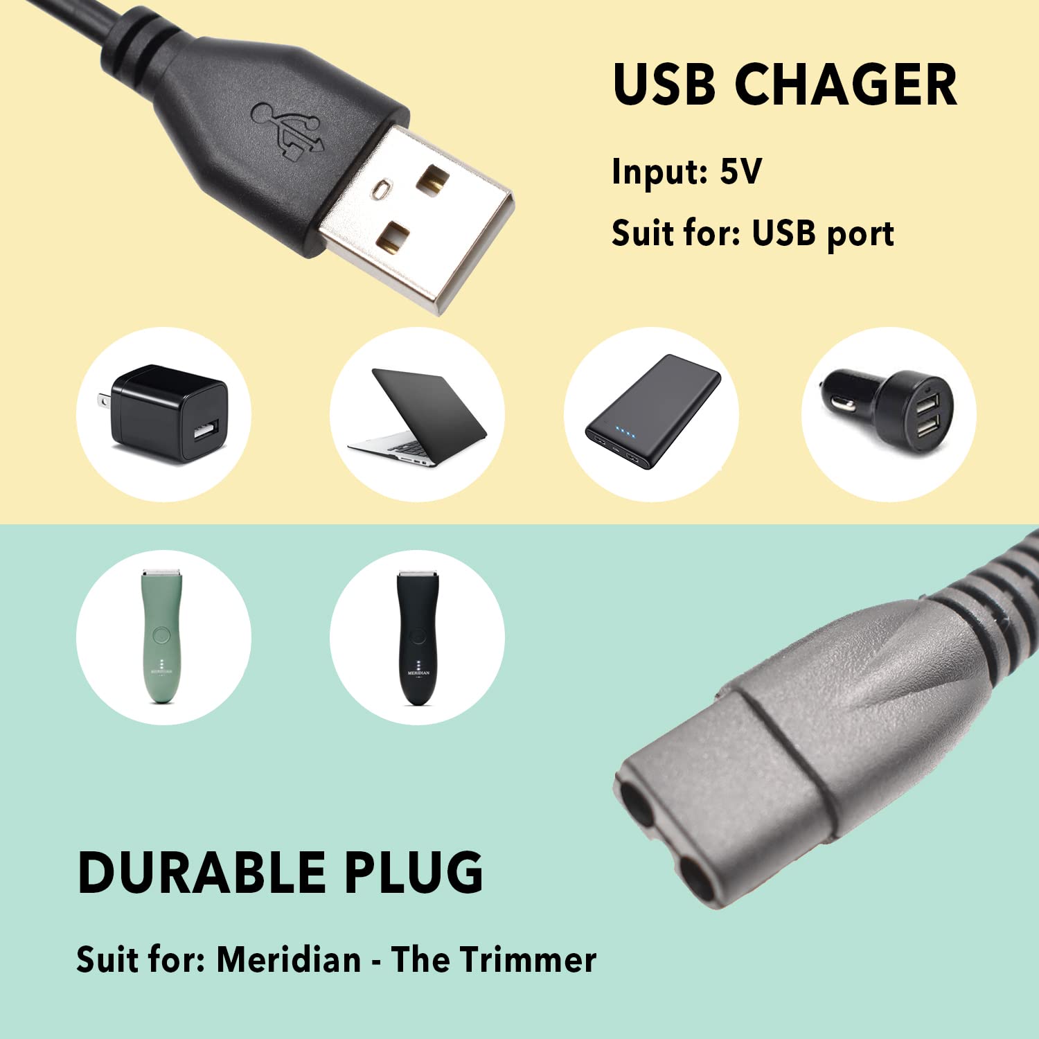 BOEEA Meridian charger cable designed for travel and bedside charging