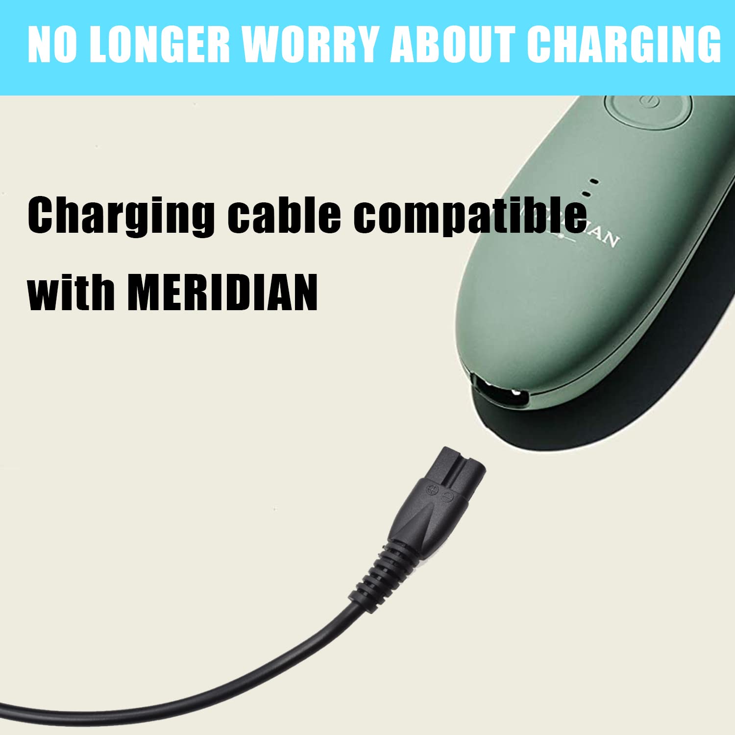 BOEEA Meridian charging cord works with USB outlets and power banks