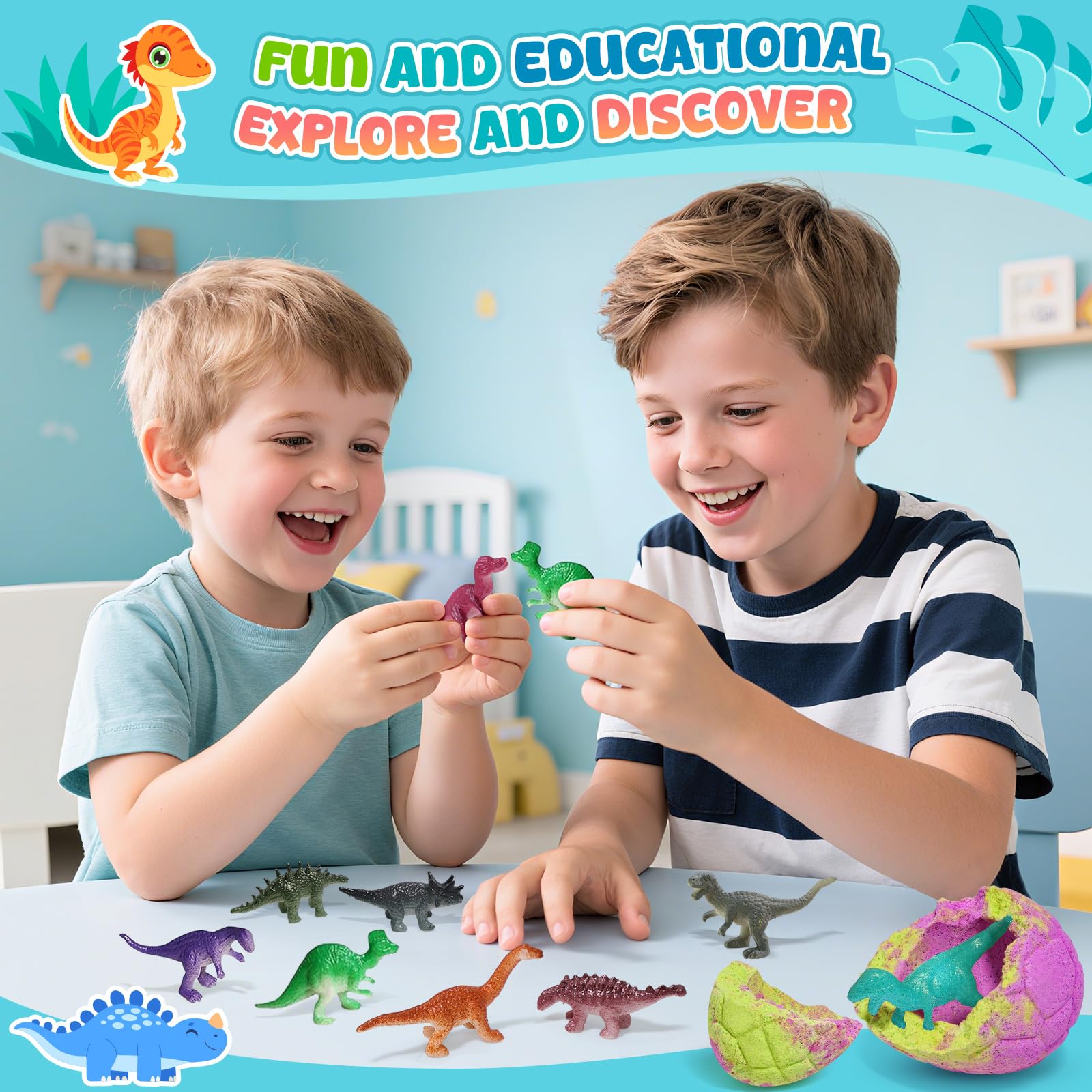 Bofuoos dinosaur bath bombs creating bubbles and bath time magic
