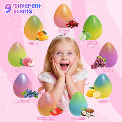 Bofuoos cherry scented bath bomb delivering fruity aroma and fizz.