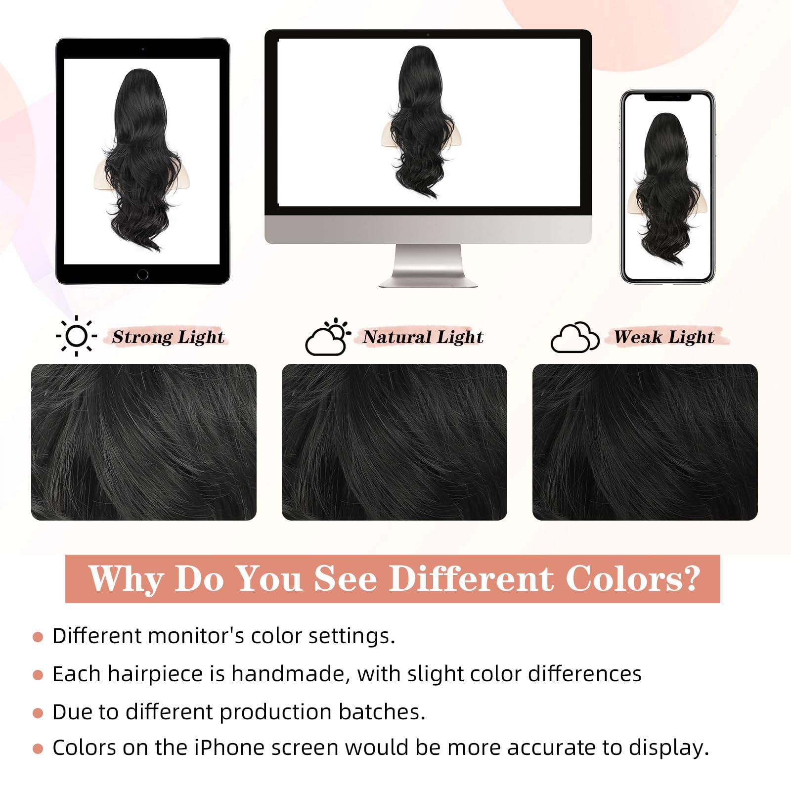 BOGSEA 1B shade matches many dark hair tones.