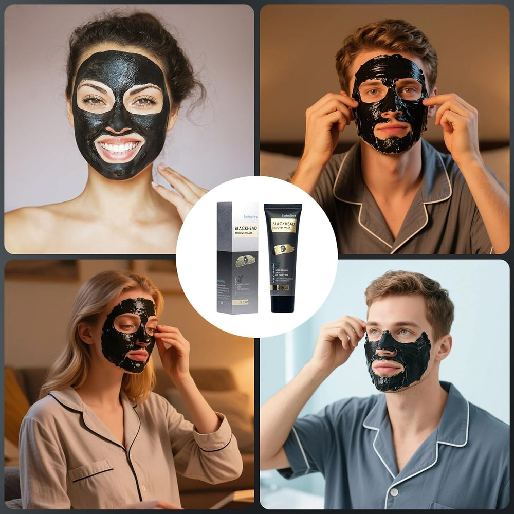 Bohuites mascarilla absorbe grasa facial para poros visibles reducidos.