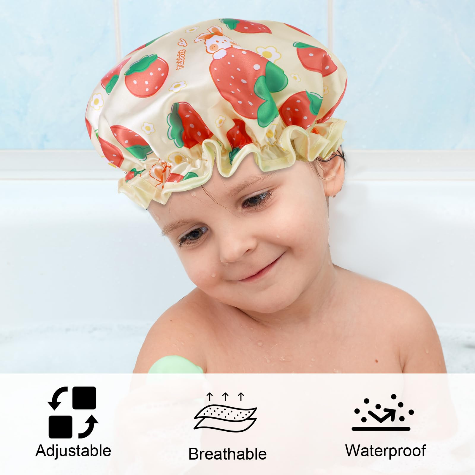 BOHUIZ gorro de ducha ligero y resistente al agua para viajes