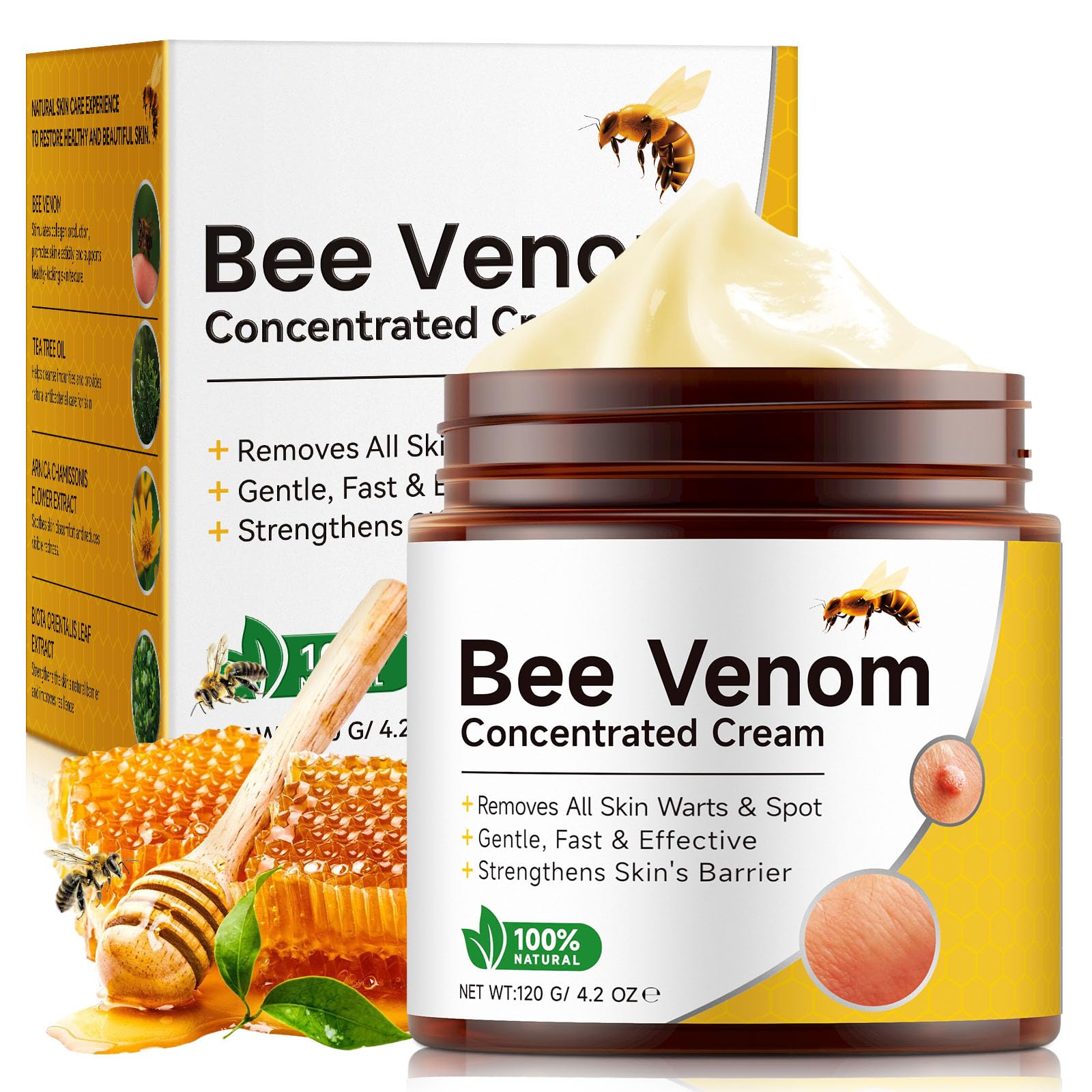 BOIUOITI Veneno de Abeja crema, botella: hidratación profunda para la piel