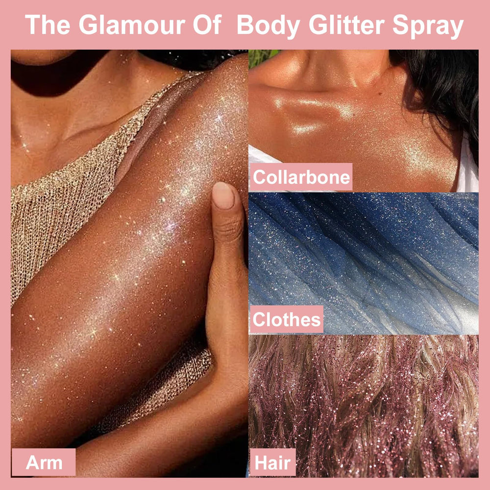 Boko Festival Glitter Spray for concerts and celebrations.
