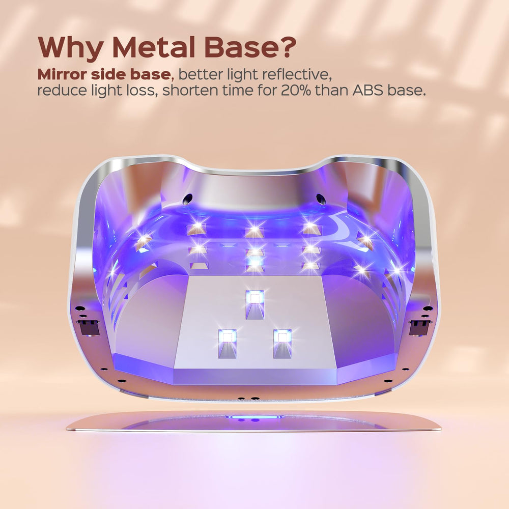 BOLASEN magnetic mirrored base simplifies cleaning and maintenance.