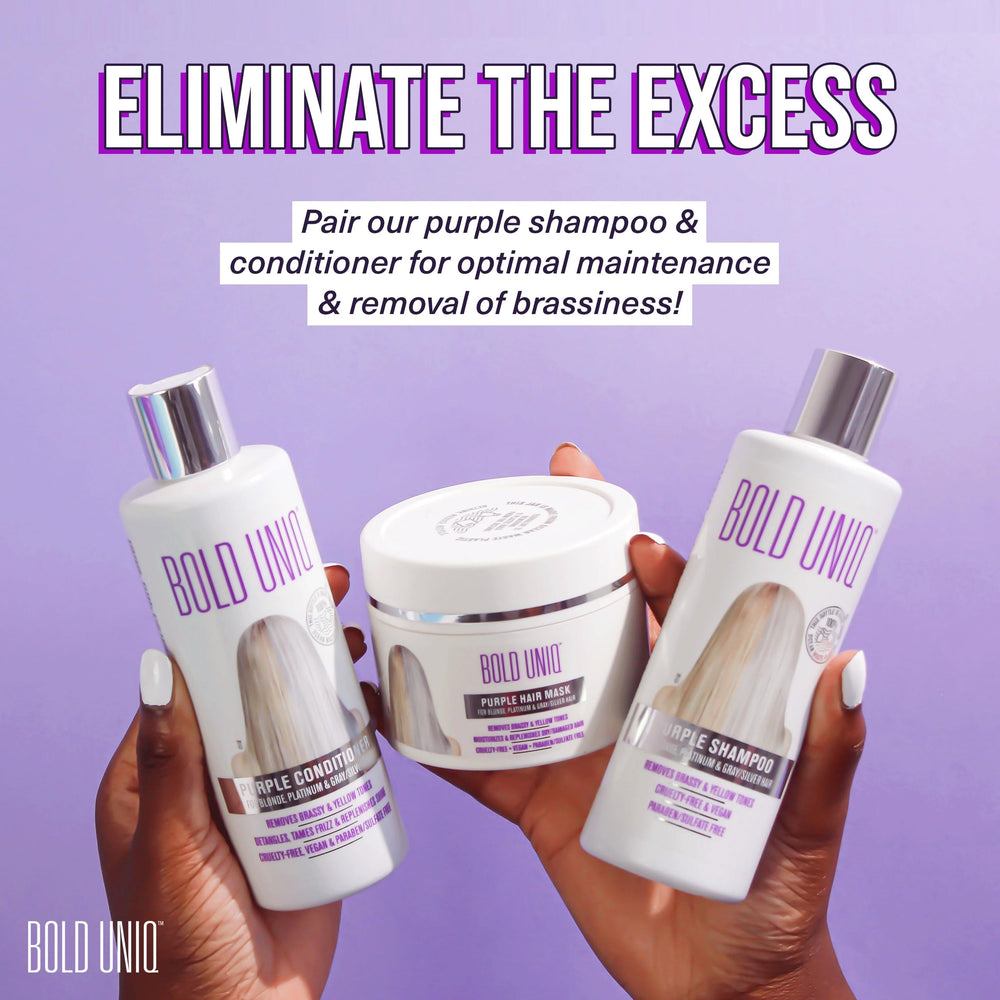 Bold Uniq Purple Hair Mask for color-treated hair maintaining vibrancy.