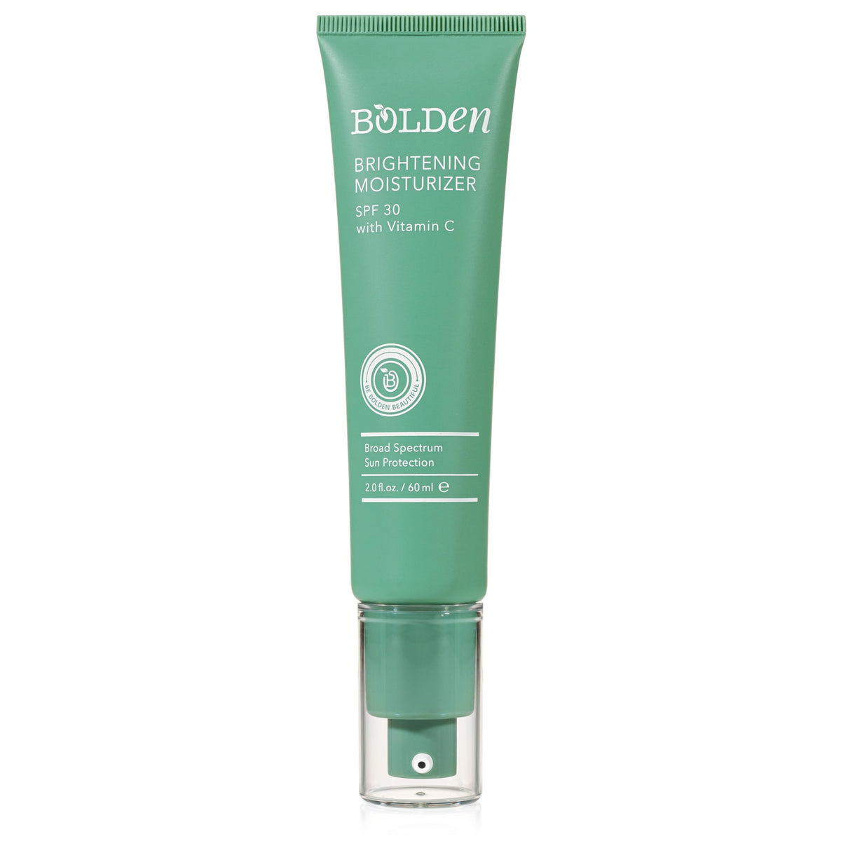 Bolden hidratante facial con SPF30 en botella, protección diaria y tono más uniforme.