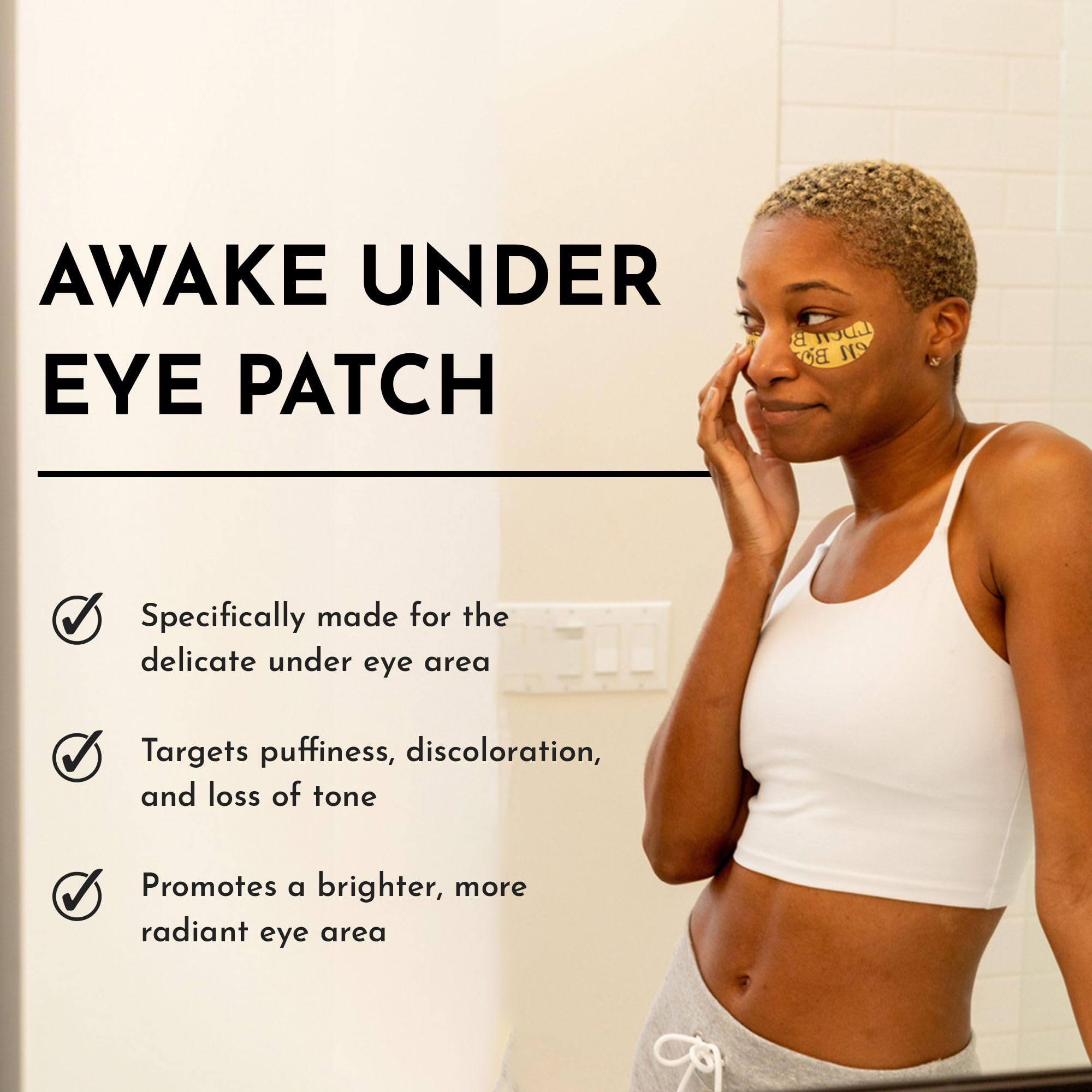 Parches para ojos Bolden Awake hidratan y reafirman la zona ocular