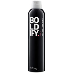 Boldify Dry Texture Spray bottle close-up showing volume-boosting spray.