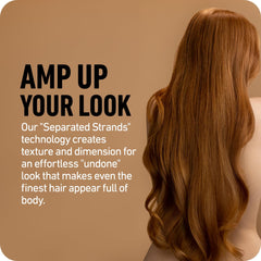 Boldify Dry Texture Spray lifts roots to add volume with movement.