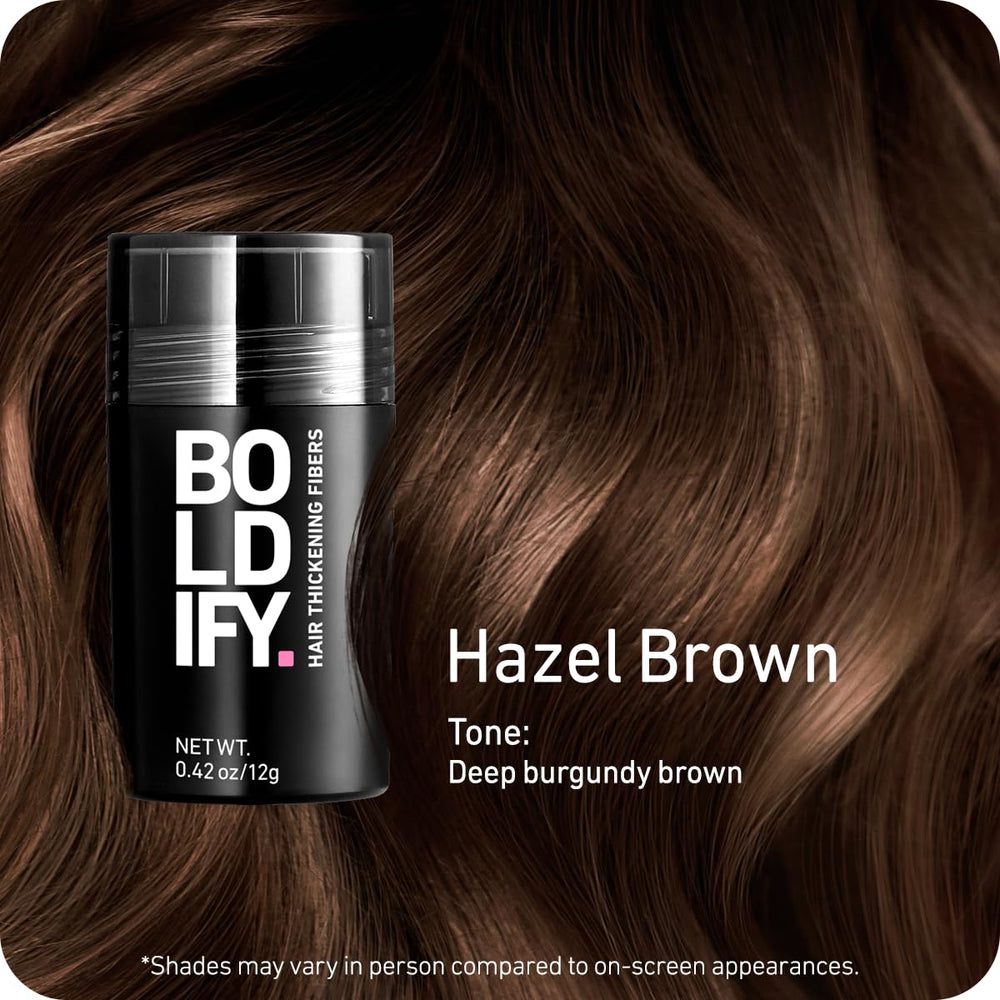Boldify Fibras Capilares aplicación precisa para cubrir áreas de cabello fino