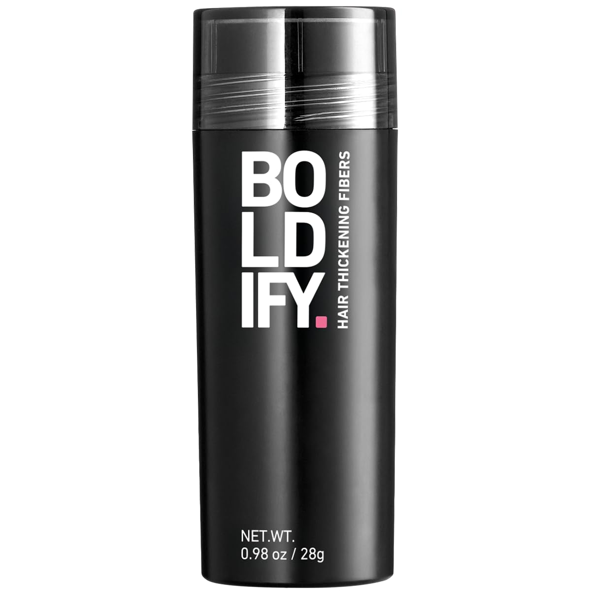 Boldify Fibras Capilares en bote 28 g para cobertura natural.