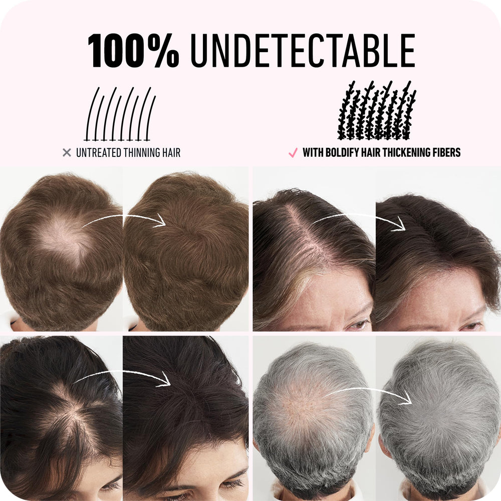 Boldify Fibras para cabello: envase libre de crueldad y costo razonable.