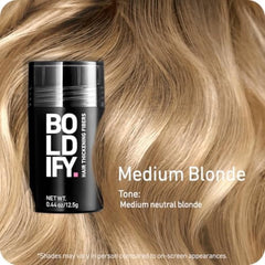 Boldify Fibras para Pelo: mezcla de color natural en 14 tonos