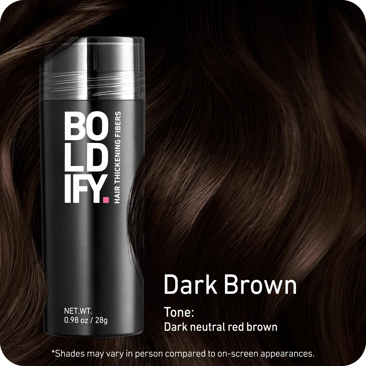 Boldify applying fibers to conceal thinning areas.